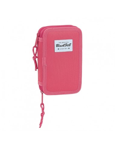 Safta Blackfit8 Fresa Plumier de 2 Pisos - 28 Piezas - 1L - Goma - Lapiz - Boligrafo - Sacapuntas - 10 Colores - 14