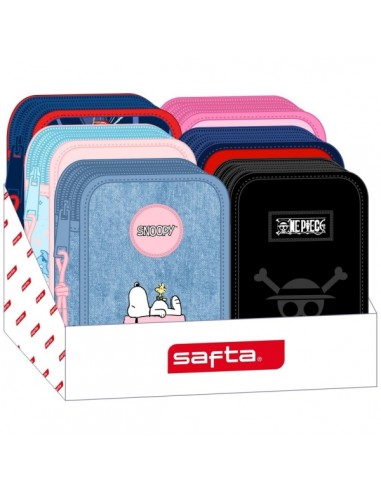 Safta Expositor con Plumieres de 3 Pisos - Modelo 857 Infantil - Carton Reciclado - Presentacion Ordenada y Atractiva -