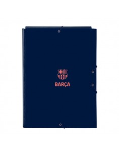 Safta F.C.Barcelona 2Â-Equipacion Carpeta con 3 Solapas - Tapas Duras Forradas - Formato Folio - Cierre con Gomas -
