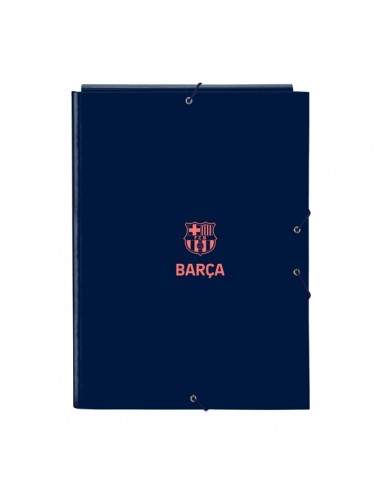 Safta F.C.Barcelona 2Â-Equipacion Carpeta con 3 Solapas - Tapas Duras Forradas - Formato Folio - Cierre con Gomas -