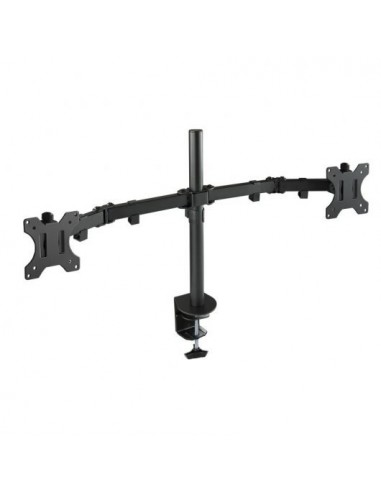 Tooq Soporte de Mesa con Brazos Articulados para 2 Monitores de 13"-32" - Giratorio e Inclinable - Gestion de Cables - Peso