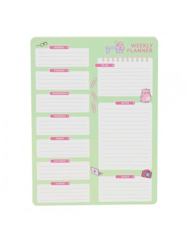 Safta Pembe The Pink Cat Planificador Semanal - 50 Paginas - Gramaje 100g m2 - 190x255mm - Color Menta