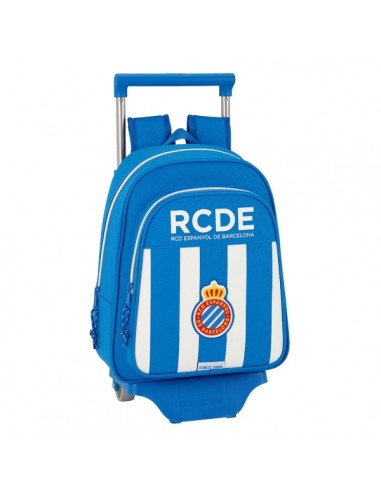 Safta RCD Espanyol Mochila con Carro - Hombreras Acolchadas - Bolsillo Frontal - Asa Superior - Mochila Extraible - Material
