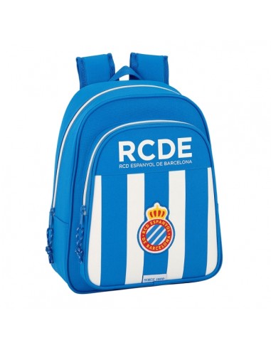 Safta RCD Espanyol Mochila Infantil - Adaptable a Carro - Hombreras Acolchadas - Bolsillo Frontal - Asa Superior - 9L -