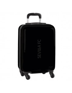 Safta Sevilla FC Teen Maleta Trolley de Cabina 20â - Cierre con Candado - Bolsillo de Red - Cintas con PVC - Ruedas