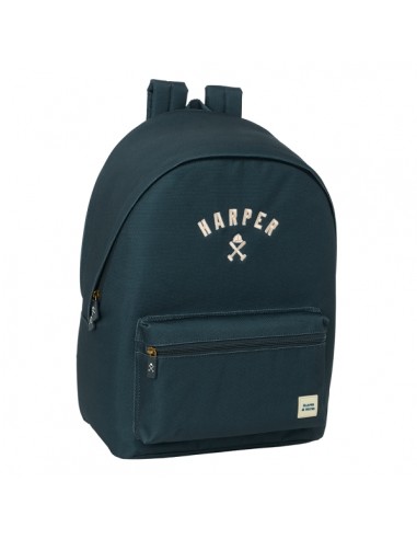Safta Harper and Neyer Mochila para Portatil hasta 15.6" - Conector USB - Base Acolchada - Bolsillo Frontal - Tirador Doble -
