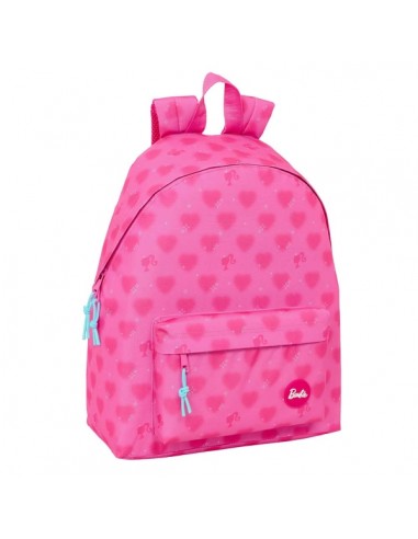 Safta Barbie Corazones Mochila - Bolsillo Frontal - Hombreras Acolchadas - Espalda Ergonomica - Doble Tirador - Asa Superior