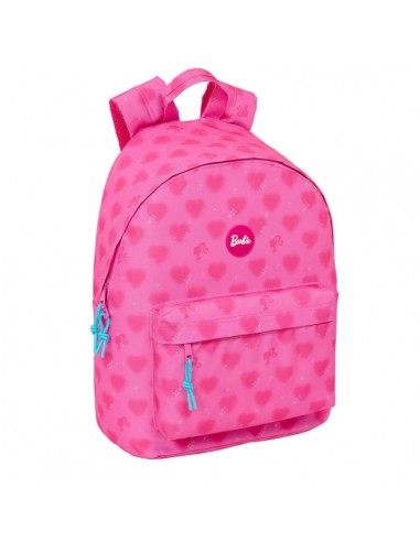 Safta Barbie Corazones Mochila para Portatil hasta 14.1" - Interior Acolchado - Bolsillo para Tablet - Tirador Doble -