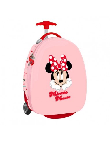 Safta Minnie Mouse Naive Maleta Trolley Infantil 16â - Interior con Bolsillo de Red - Ruedas para Facil Movilidad -