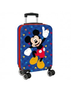 Safta Mickey Mouse Good Day Maleta Trolley de Cabina 20â - Cierre con Candado - Organizador con Cremallera - Cintas con