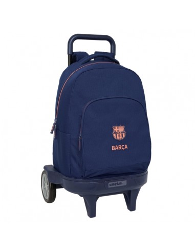 Safta F.C.Barcelona 2Â-Equipacion Mochila con Carro - Ruedas Antivibracion - Bolsillo Frontal - Portabotellas - Asa