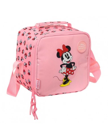 Safta Minnie Mouse Beach Bolsa Isotermica Porta Alimentos 4.4L - Cremallera - Bandolera Ajustable - Repelente al Agua - Asa