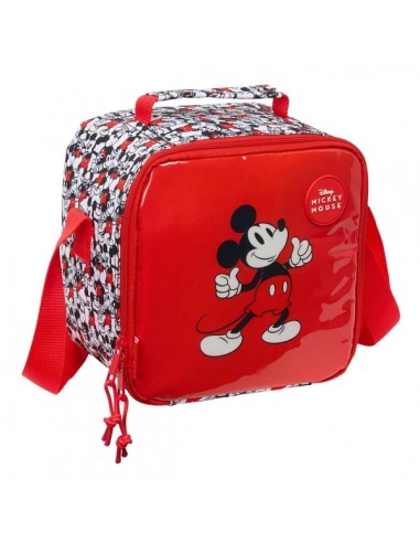 Safta Mickey Mouse Bolsa Isotermica Porta Alimentos 4.4L - Cremallera - Interior Forrado de Aluminio - Bandolera Ajustable -