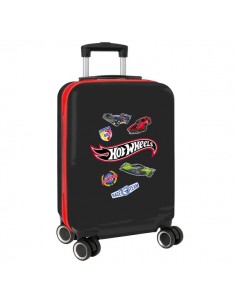 Safta Hot Wheels Maleta Trolley de Cabina 20â - Cierre con Candado - Interior Forrado - Ruedas Giratorias - Mango