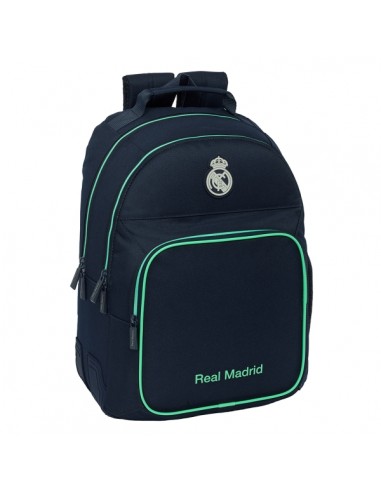 Safta Real Madrid 2Â-Equipacion 25 26 Mochila con 2 Compartimentos - Antirozaduras - Adaptable a Carro - Portabotellas -