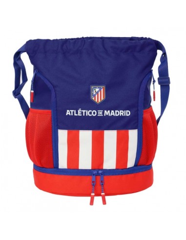 Safta Atletico de Madrid Saco Mochila - Bolsillo Interior con Cremallera - Bolsillos Laterales - Compartimento con Doble