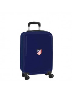 Safta Atletico de Madrid Maleta Trolley de Cabina 20â - Cierre con Candado - Panel con Cremallera - Cintas con PVC - Asa