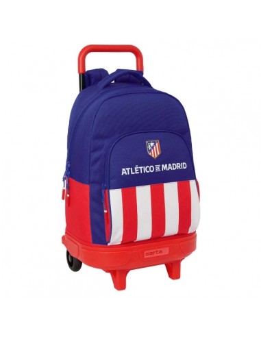 Safta Atletico de Madrid Mochila con Carro - Extraible - Bolsillo Frontal - Portabotellas - Tirador Doble - Hombreras