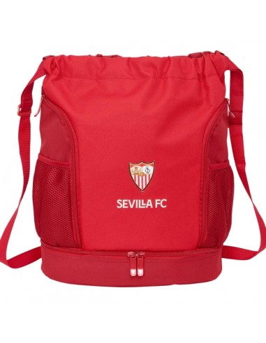 Safta Sevilla FC Saco Mochila - Bolsillo Interior con Cremallera - Bolsillos Laterales - Hombreras Ajustables - Resistente al