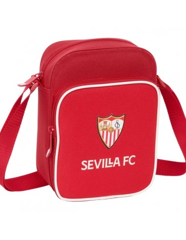 Safta Sevilla FC Bandolera - Cremallera - Bolsillo Frontal - Bandolera Ajustable - Resistente al Agua - 2L - Compartimento