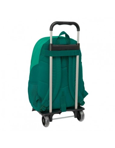 Safta Real Betis Balompie Mochila con Carro - Bolsillo Frontal - Tirador Doble - Hombreras Ergonomicas - Mochila Extraible -