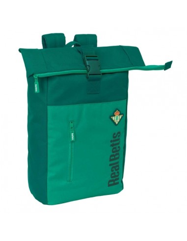 Safta Real Betis Balompie Mochila para Portatil hasta 15.6" - Cremallera - Interior Acolchado - Repelente al Agua - Hombreras
