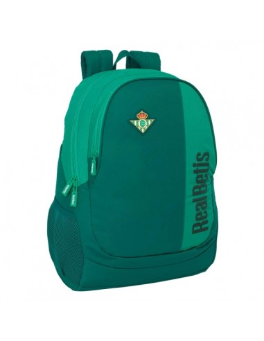 Safta Real Betis Balompie Mochila Adaptable a Carro - Portabotellas - Dos Compartimentos Grandes - Tirador Doble - Hombreras