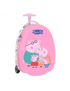 Safta Peppa Pig Baby Pig Maleta Trolley Infantil 16â - Interior Forrado y Bolsillo - Dos Ruedas Resistentes - Cintas con