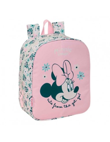 Safta Minnie Mouse Minty Mochila Guarderia - Adaptable a Carro - Tarjeta de Identificacion - Asa de Mano Superior - 6L -