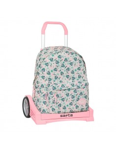Safta Minnie Mouse Minty Mochila para Portatil hasta 14.1" - Portabotellas - Tirador Doble - Espalda Acolchada - Asa Superior