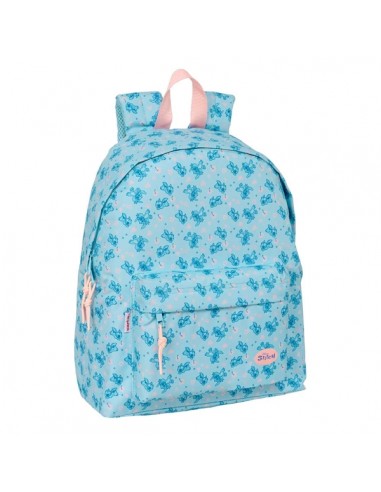 Safta Stitch Ohana Mochila - Bolsillo Frontal - Hombreras Acolchadas - Espalda Acolchada - Doble Tirador en Cremallera - Asa