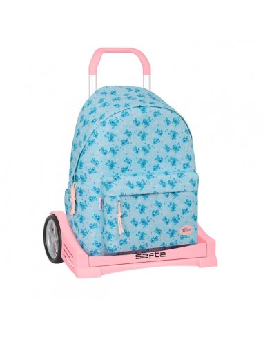 Safta Stitch Ohana Mochila para Portatil hasta 14.1" - Portabotellas - Tirador Doble - Hombreras Ergonomicas - Espalda