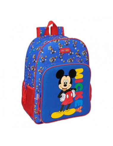 Safta Mickey Mouse Today Mochila Adaptable a Carro - Portabotellas - Tirador Doble - Hombreras Acolchadas Ergonomicas -