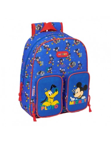 Safta Mickey Mouse Today Mochila Infantil - Adaptable a Carro - Portabotellas - Hombreras Acolchadas - Bolsillo Frontal - Asa