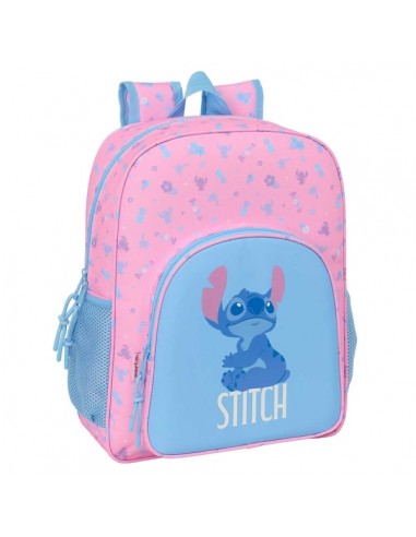 Safta Stitch Bright Mochila - Adaptable a Carro - Bolsillos Laterales - Doble Tirador - Hombreras Acolchadas - Bolsillo