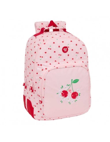 Safta Glowlab Frutitas Mochila con 2 Compartimentos - Antirozaduras - Adaptable a Carro - Bolsillo Frontal - Portabotellas -