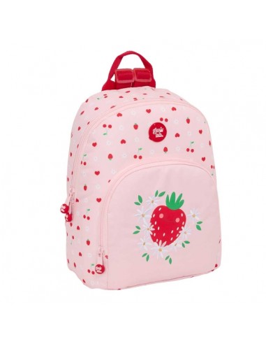 Safta Glowlab Frutitas Mini Mochila - Bolsillo Frontal - Tirador Doble - Bolsillo Trasero con Cremallera - Hombreras