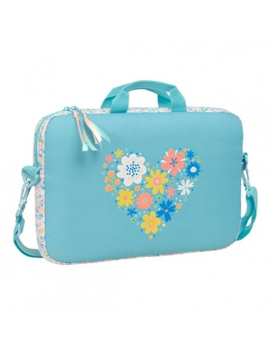 Safta Moos Fiori Maletin para Portatil hasta 15.6" - Interior Acolchado - Material Reciclado - Bandolera Ajustable - Asas de