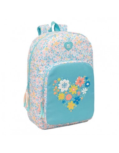 Safta Moos Fiori Mochila Adaptable a Carro - Tirador Doble - Bolsillo Frontal - Hombreras Ergonomicas - Material Reciclado -