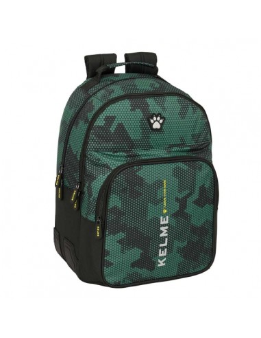 Safta Kelme Camo Mochila con 2 Compartimentos - Antirozaduras - Adaptable a Carro - Portabotellas - Tirador Doble - Hombreras