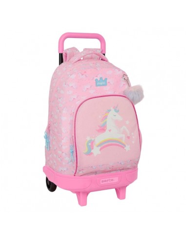 Safta Glowlab Kids Mochila con Carro - Bolsillo Frontal - Portabotellas - Tirador Doble - Hombreras Acolchadas - Tarjeta ID -