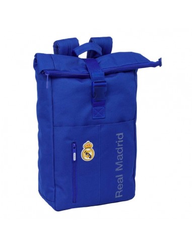 Safta Real Madrid Mochila para Portatil hasta 15.6" - Cremallera - Interior Acolchado - Bolsillo Frontal - Hombreras