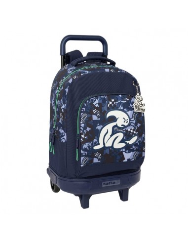 Safta el NiÃ±o Navy Mochila con Carro - Bolsillo Frontal - Portabotellas - Hombreras Acolchadas - Asa Acolchada - Tarjeta