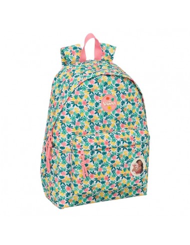 Safta Vaiana Mochila para Portatil hasta 14.1" - Bolsillo Frontal - Portabotellas - Tirador Doble - Hombreras Ergonomicas -