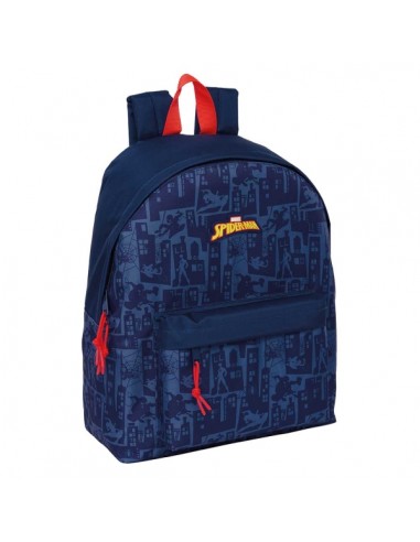 Safta Spider-Man Mochila - Bolsillo Frontal - Hombreras Acolchadas - Doble Tirador en Cremallera - Asa Superior - 20.80L -