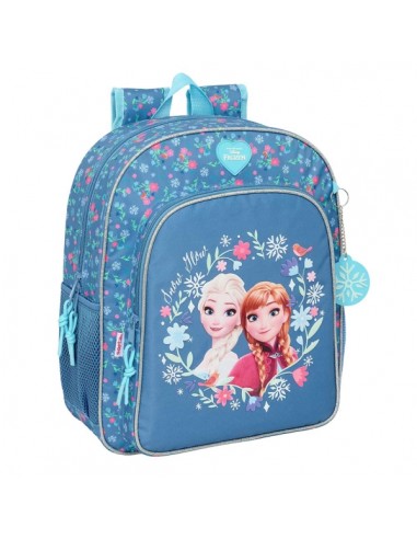 Safta Frozen Mochila - Adaptable a Carro - Portabotellas - Doble Tirador en Cremallera - Hombreras Ergonomicas y Acolchadas -