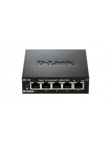 D-Link Switch 5 Puertos Fast Ethernet Gigabit 10 100 Mbps