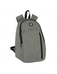 Safta Minnie Mouse Grey Mochila - Isotermica - Cremallera Doble - Bolsillo Frontal - Hombreras Acolchadas - Material