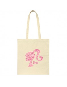 Safta Barbie Tote Bag Bolsa de Tela - Asas de Mano - Color Beige