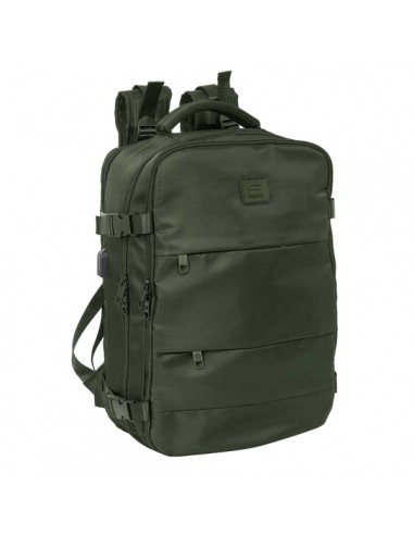Safta Mochila de Cabina - Bolsillo para Portatil hasta 15.6" - Portabotellas - USB - Zapatillero - Cinta para Maleta -